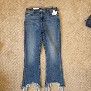 7 For All Mankind Frayed Flare Jeans